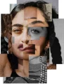Composição visual com diferentes traços e tons simbolizando diversidade e construção da imagem pessoal